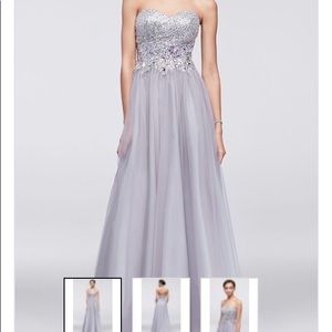 Crystal Beaded Ball Gown- David’s Bridal